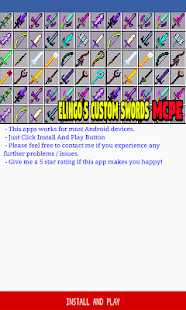Elingos Custom Swords Addon for Minecraft PE 1.8 screenshots 2