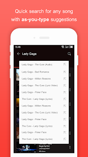 Music for Youtube Player Red 1.82 screenshots 5