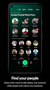 Spotify Greenroom Talk live Varies with device screenshots 4