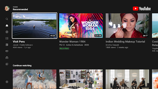 YouTube for Android TV 2.15.006 screenshots 1