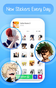Anime Stickers for WhatsApp-Anime Memes WAStickers 26.0 screenshots 2